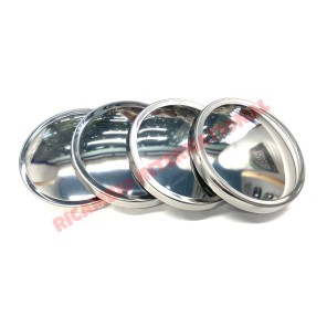 Juego de 4 Chrome Hub Cap (12 pulgadas) - Classic Fiat 500, Autobianchi