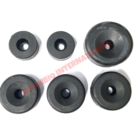 Engine & Gearbox Mount Kit (6 piece UPRATED HARDER) - Lancia Fulvia