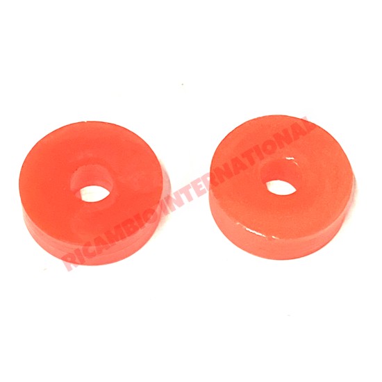 Par de endurecido Poly Rear Shock Absorber Bush - Fiat clásico 500, 126
