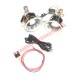Kit completo de faros LED (reflector negro) - Classic Fiat 500