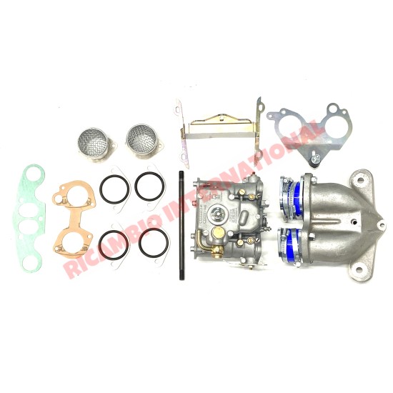 TWIN WEBER 40 DCOE Carburettor, Manifold & Bracket Kit - Classic Fiat 500, 126