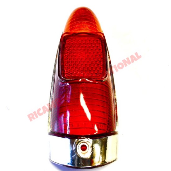 Lente de la luz trasera - Autobianchi Bianchina (Serie III) 1968 encendido