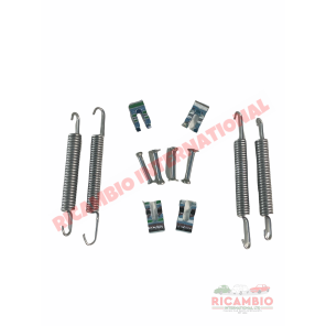 Kit de montaje de clip y muelle de retorno de zapata de freno - Classic Fiat Panda, Uno, Cinquecento,Seicento, 126 BIS, 127,128,Strada/Ritmo
