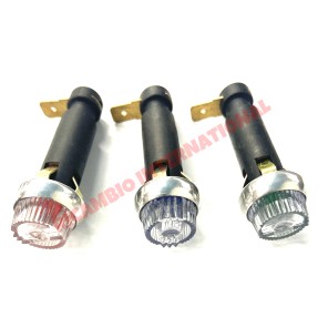 Dash Light & Bulb Holder (RED) - Fiat clásico 500, 600, 850