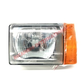 Faro delantero izquierdo H4 con intermitente ámbar (LHD) - Classic Fiat Panda