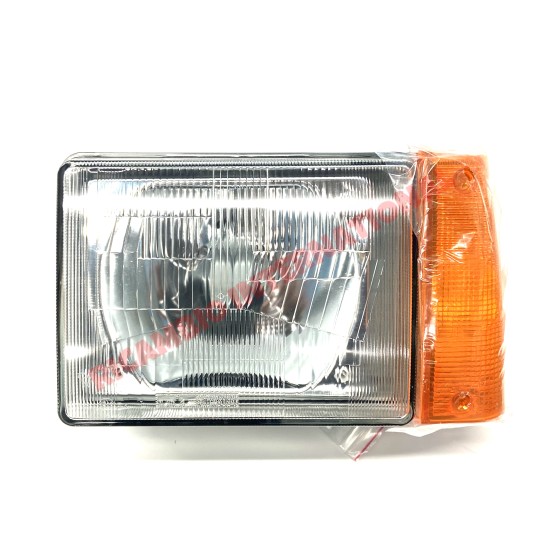 N/S Left Hand Head Lamp H4 with Amber Indicator (LHD) - Classic Fiat Panda