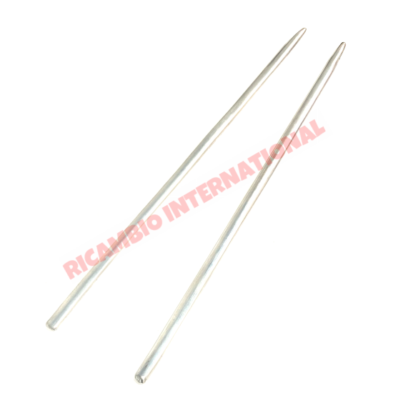 Pair of Aluminium Rear Wing Mouldings (450mm) - Classic Fiat 500