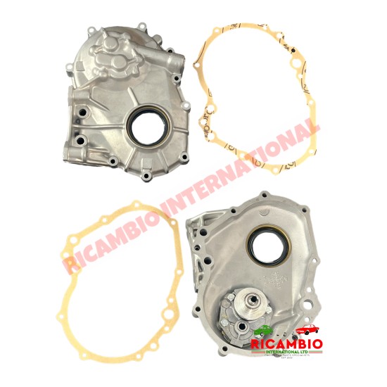 Tapa y junta de la bomba de aceite delantera/cadena de distribución - Classic Fiat 500, 126