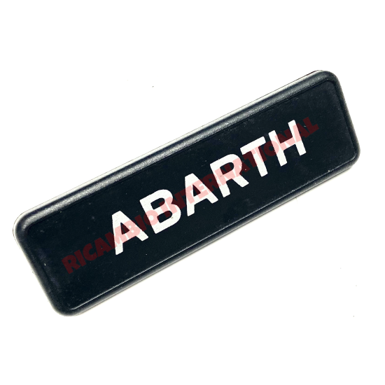 Insignia Abarth (Negro y Plata) - Autobianchi A112