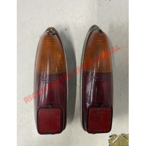 Par de segunda mano de lámparas traseras originales (izquierda y derecha) - Fiat 500 clásico