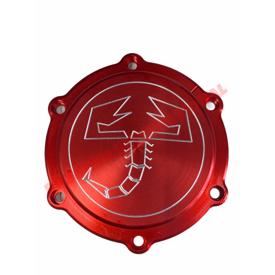 Anodized Alloy Front Engine Pulley Cover, Bolts & Seal - Classic Fiat 500, 126