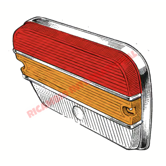 Rear Lens - Fiat 1500