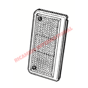O/S Derecha Mano Luz Trasera Lente Inversa Blanco - Fiat X19