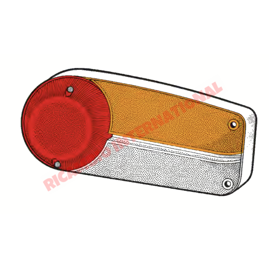 O/S Right Hand Rear Lamp Lens Cover - Lancia Fulvia