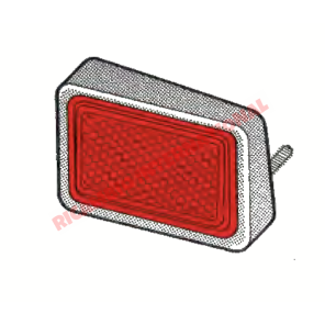 Ensamblaje del reflector trasero de la mano izquierda N/S - Lancia Fulvia