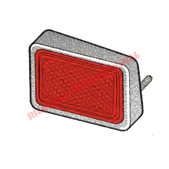 N/S Left Hand Rear Reflector Assembly - Lancia Fulvia