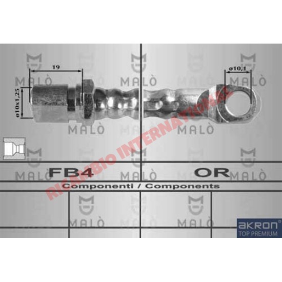 Manguera de freno delantero - Fiat X19
