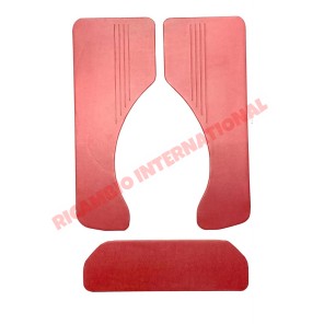 Kit de panel interior trasero rojo burdeos - Fiat 500 clásico