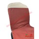 Juego de Fundas de Asiento de Tela y Vinilo Rojo Oscuro - Fiat 500 Classic