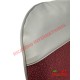 Juego de Fundas de Asiento de Tela y Vinilo Rojo Oscuro - Fiat 500 Classic