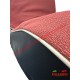 Juego de Fundas de Asiento de Tela y Vinilo Rojo Oscuro - Fiat 500 Classic