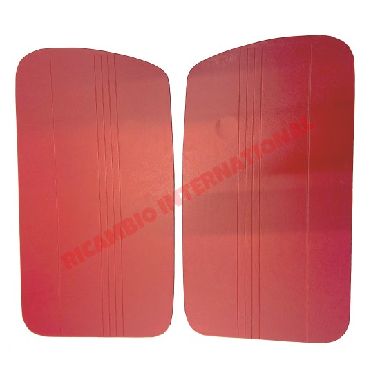 Bordeaux Red Inner Door Panel Kit - Classic Fiat 500G