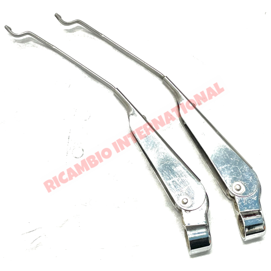 TWO Chrome Wiper Arms - Classic Fiat 500 Vignale Gamine