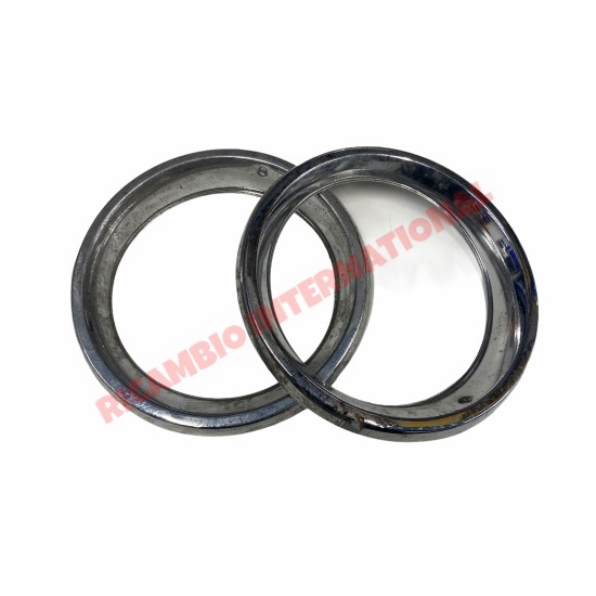 Coppia di head lamp Chrome Lunetta - Fiat 124
