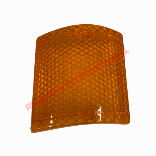 O/S Right Hand Front Indicator Lamp Lens Cover AMBER - Fiat 128