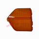 N/S Left Hand Rear Indicator Lamp Lens Cover AMBER - Fiat 124