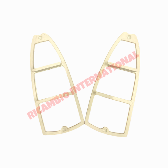 Pair of Rear Lamp Internal Rubber Seal (White) - Autobianchi Bianchina