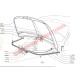 Mango de apertura metal Bonnet - Classic Fiat 500