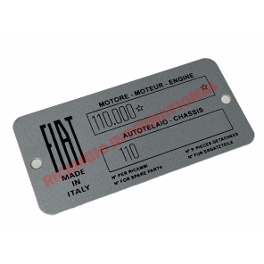 Placa del chasis-Classic Fiat 500