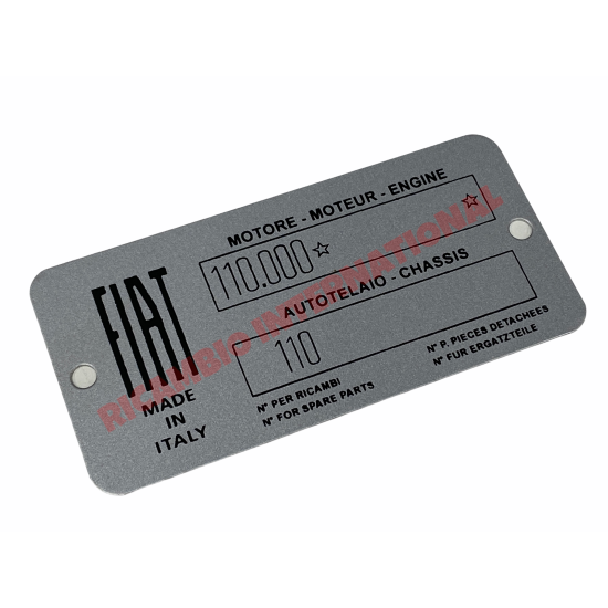 Chassis Plate - Classic Fiat 500