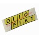 OLIO FIAT Stickers 150mm (Available in Yellow,White or Blue)