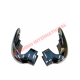 Pair of Chrome Front Bumper Overiders - Autobianchi Bianchina Cabrio all models