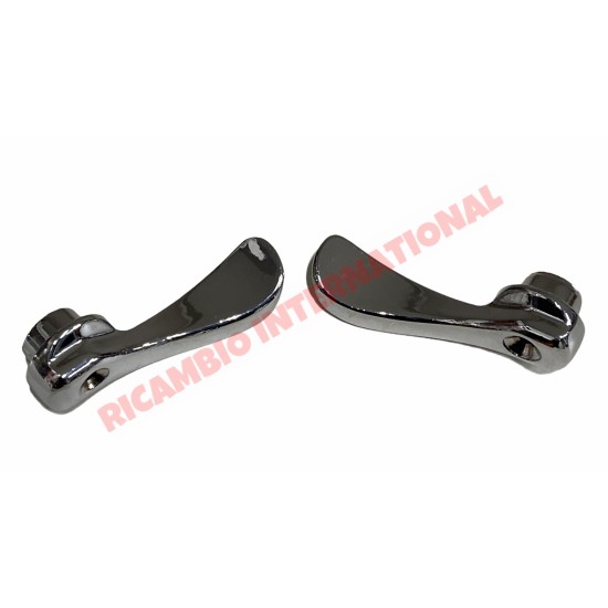 Pair of Chrome Interior Door Handles - Autobianchi Bianchina