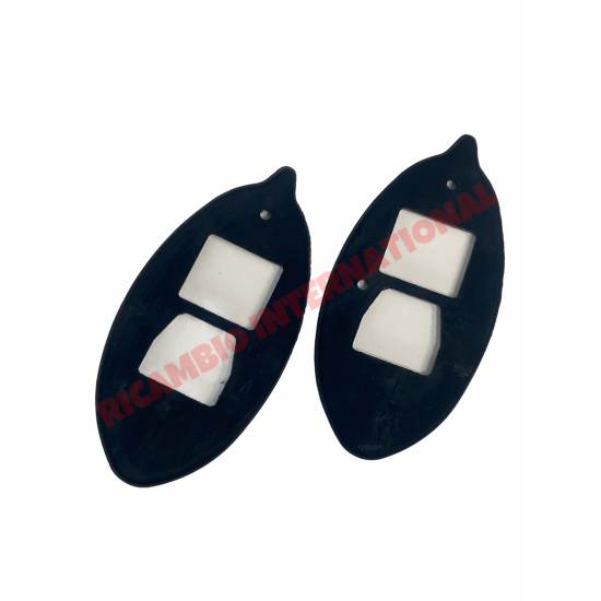 Pair of Front Lamp External Rubber Seal - Autobianchi Bianchina