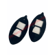 Pair of Front Lamp External Rubber Seal - Autobianchi Bianchina