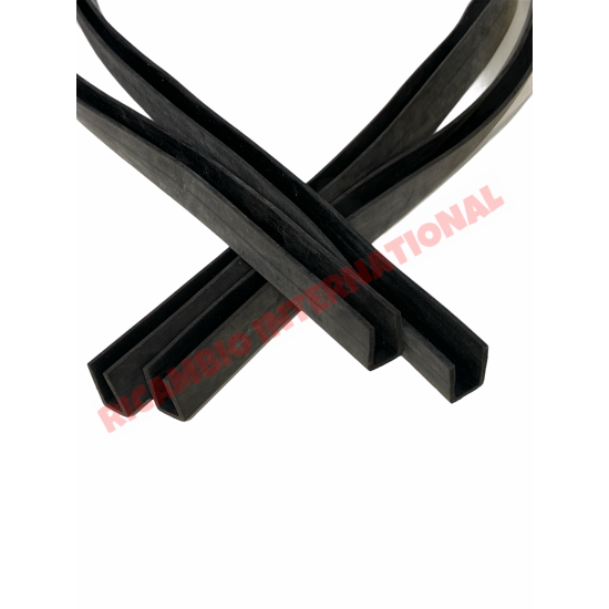 Pair of Sliding Window Channel Seal - Autobianchi Bianchina Transformabile