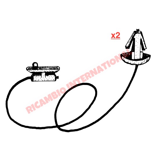 Coppia di cinghie per pacchi - Fiat Panda classica