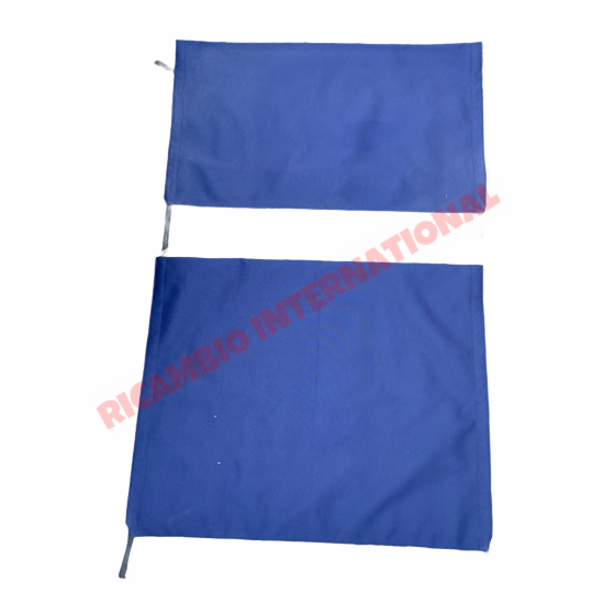 Dark Blue MOHAIR Black Twin Sunroof Kit  - Classic Fiat Panda