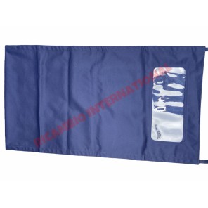 Azul marino (oscuro) MOHAIR LONG Sunroof Cover - Classic Fiat 500