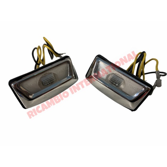 Par de luces de matrícula traseras - Lancia Fulvia S2 & S3 Beta