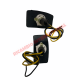 Par de luces de matrícula traseras - Lancia Fulvia S2 & S3 Beta