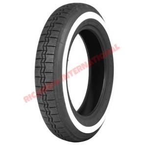 Neumático Michelin 'X' White Wall (125SR12) - Classic Fiat 500, Autobianchi Bianchina