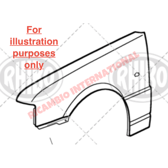 N/S Left Hand Front Wing - Fiat Uno MK1