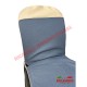 Blue Cloth & Vinyl Seat Covers Set - Classic Fiat 500