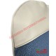 Blue Cloth & Vinyl Seat Covers Set - Classic Fiat 500