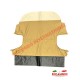 Juego de fundas de asientos de tela y vinilo beige - Classic Fiat 500